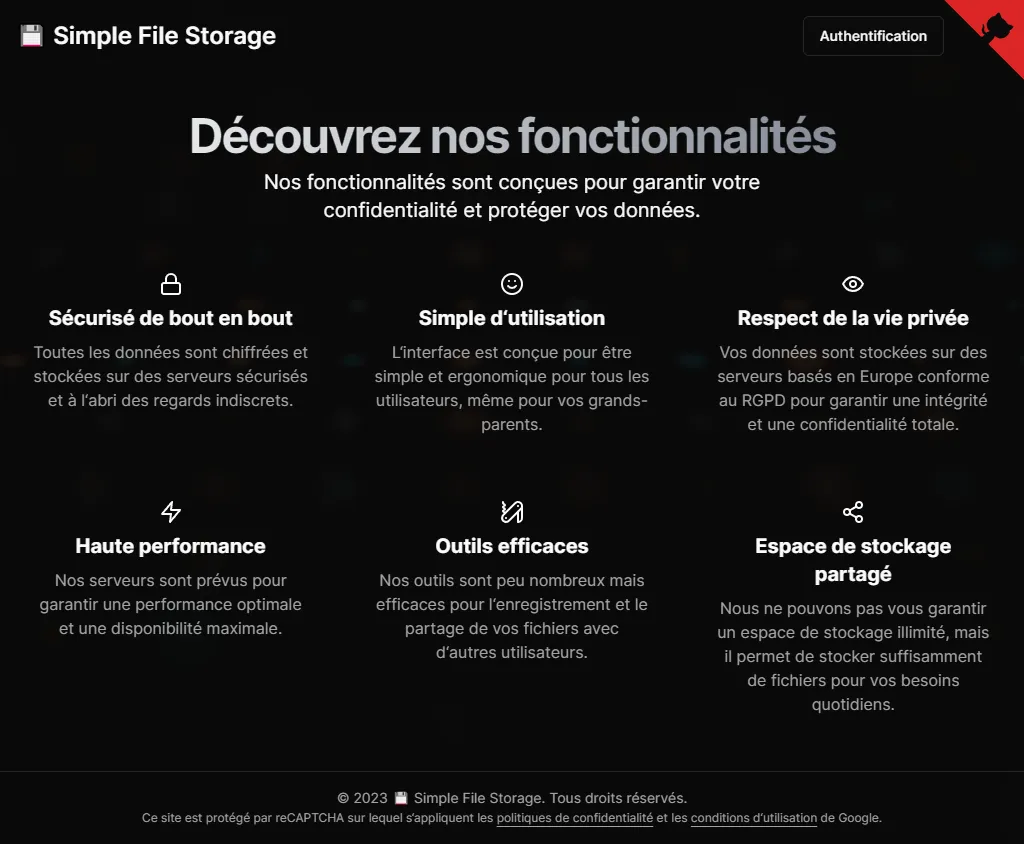 Simple File Storage
