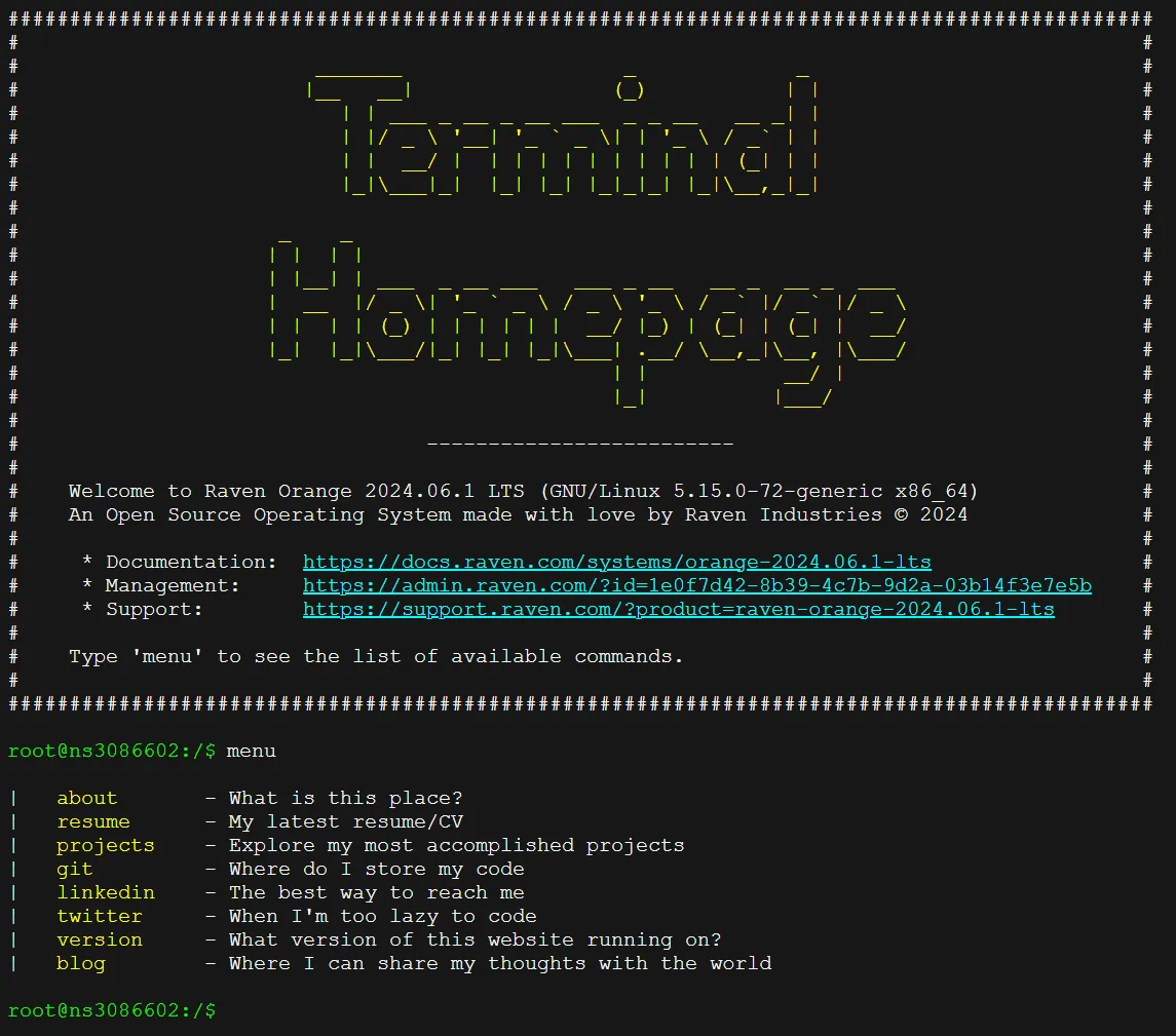 Terminal Homepage